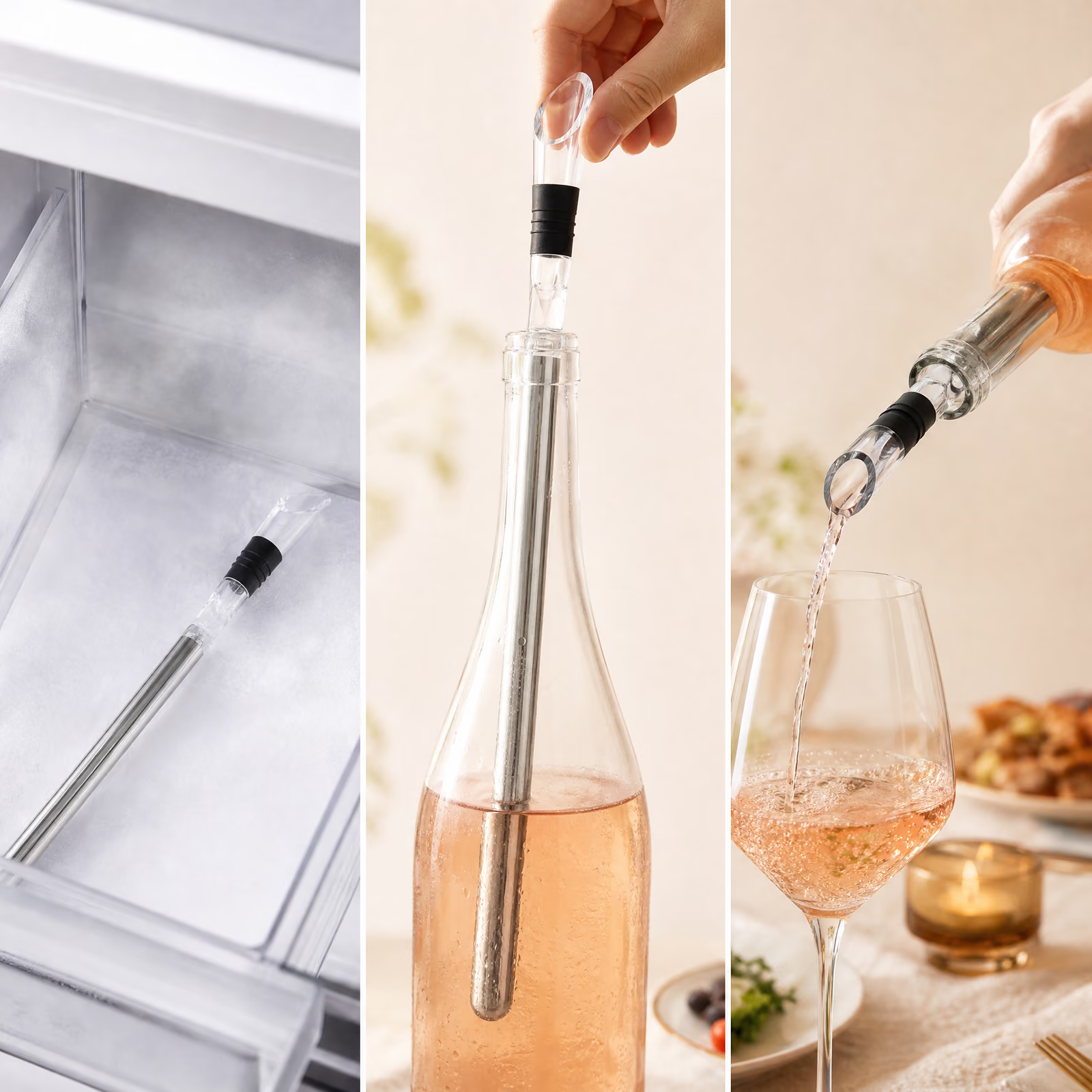 See ChillFork chilling wine in real use