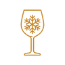 Chills the wine directly